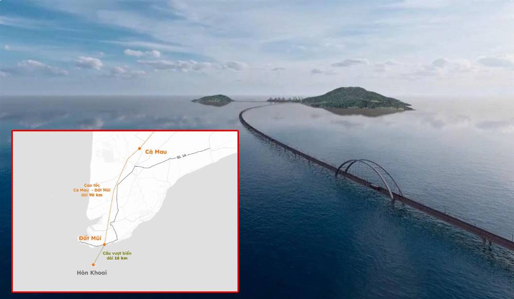 Đã xong giải phóng mặt bằng cầu vượt biển 18km dài nhất Việt Nam