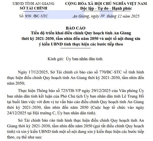Tiến độ mới nhất Quy hoạch An Giang 2030- Ảnh 2.