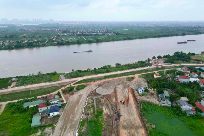 Tin vui lớn cho cây cầu 4.900 tỷ vượt sông Hồng