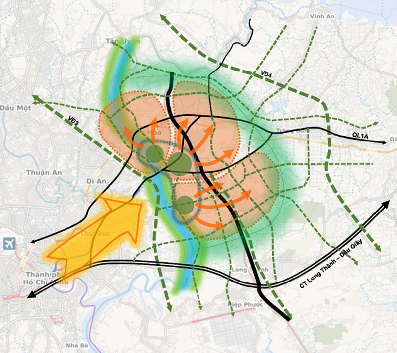 Quy hoạch đô thị Biên Hòa 2045: 26.300ha và là đô thị loại II- Ảnh 3.