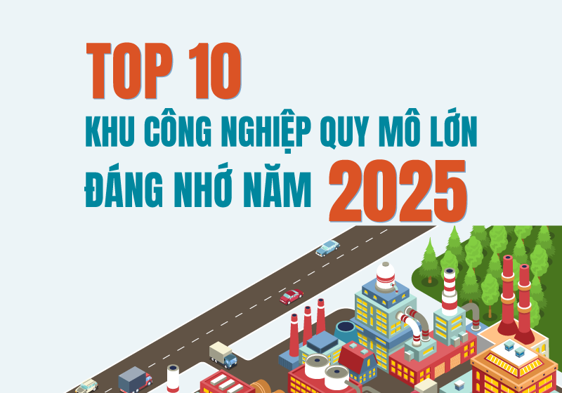 TOP 10 khu công nghiệp quy mô lớn đáng nhớ năm 2025