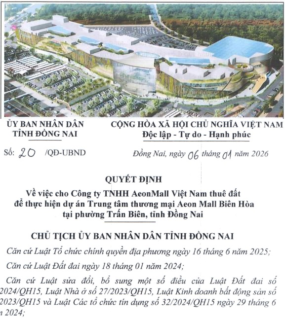 THÔNG TIN MỚI tại dự án trung tâm thương mại 10ha LỚN NHẤT Đồng Nai