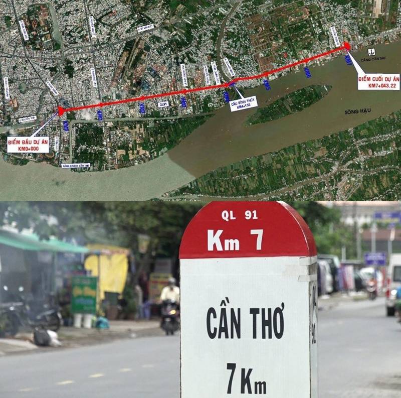 Tiến độ dự án hơn 7.200 tỷ đồng nâng cấp, mở rộng Quốc lộ 91 tại Cần Thơ