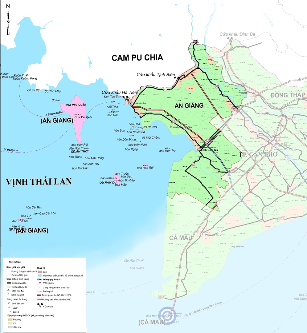 Quy hoạch An Giang 2030 điều chỉnh những nội dung gì so với trước sáp nhập?