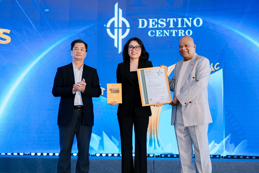 Destino Centro được vinh danh tại giải thưởng Đạt chuẩn VRES – Xuất sắc Việt Nam 2025