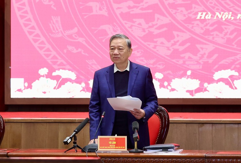 Tổng Bí thư Tô Lâm làm việc với Hà Nội về quy hoạch tổng thể Thủ đô tầm nhìn 100 năm