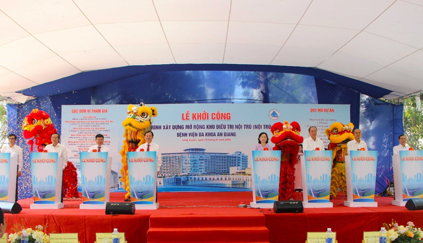 Bệnh viện Đa khoa An Giang mở rộng khu điều trị nội trú 2, quy mô 269 giường bệnh