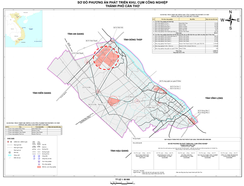Sau sáp nhập, Cần Thơ quy hoạch 40 khu công nghiệp hơn 60.000ha