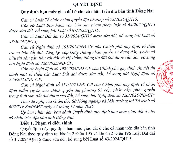 Quy định mới: Người dân Đồng Nai, Bình Phước được giao tối đa bao nhiêu đất ở?- Ảnh 3.