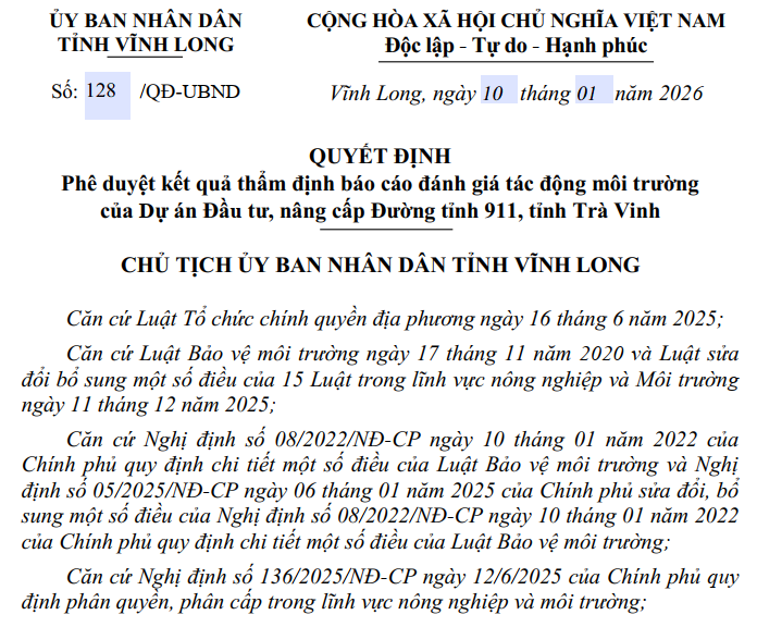 Tin vui dân Vĩnh Long: Sắp thi công tuyến đường hơn 54km vắt ngang tỉnh Trà Vinh cũ- Ảnh 1. Tin vui dân Vĩnh Long: Sắp thi công tuyến đường hơn 54km vắt ngang tỉnh Trà Vinh cũ- Ảnh 1.