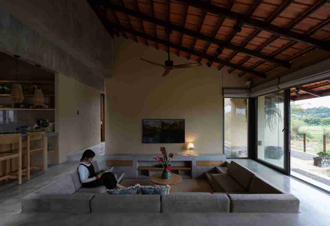 Nhà mái ngói 90m2 Bảo Lộc: Hình mẫu Nông thôn 2.0 cho lối sống thuận tự nhiên