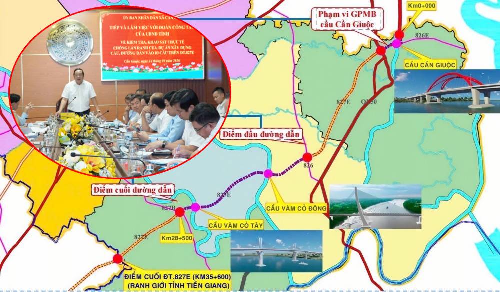 Tây Ninh chỉ đạo gỡ vướng mặt bằng dự án đường dẫn cầu Cần Giuộc trên tuyến đường hơn 4.700 tỷ