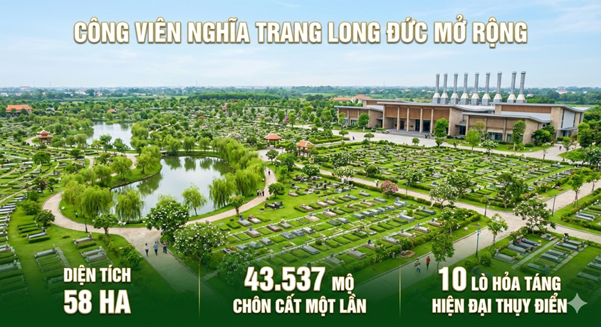 Đồng Nai sắp có công viên nghĩa trang khổng lồ với hơn 43.000 mộ