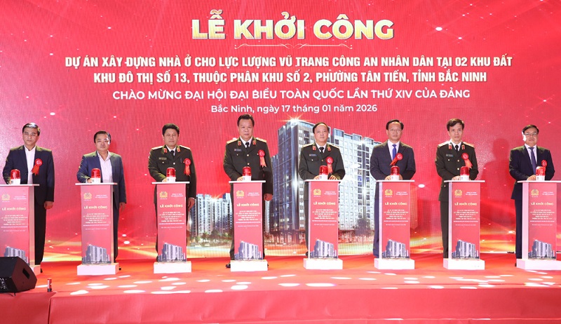 Bắc Ninh khởi công dự án nhà ở xã hội cung cấp 900 căn hộ cho lực lượng công an 