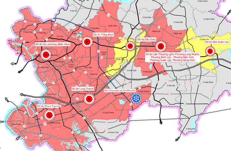 Các phường nào ở Đồng Nai sẽ lên đô thị loại II vào năm 2030