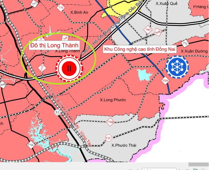 Quy hoạch chi tiết đô thị loại II LONG THÀNH đến năm 2030