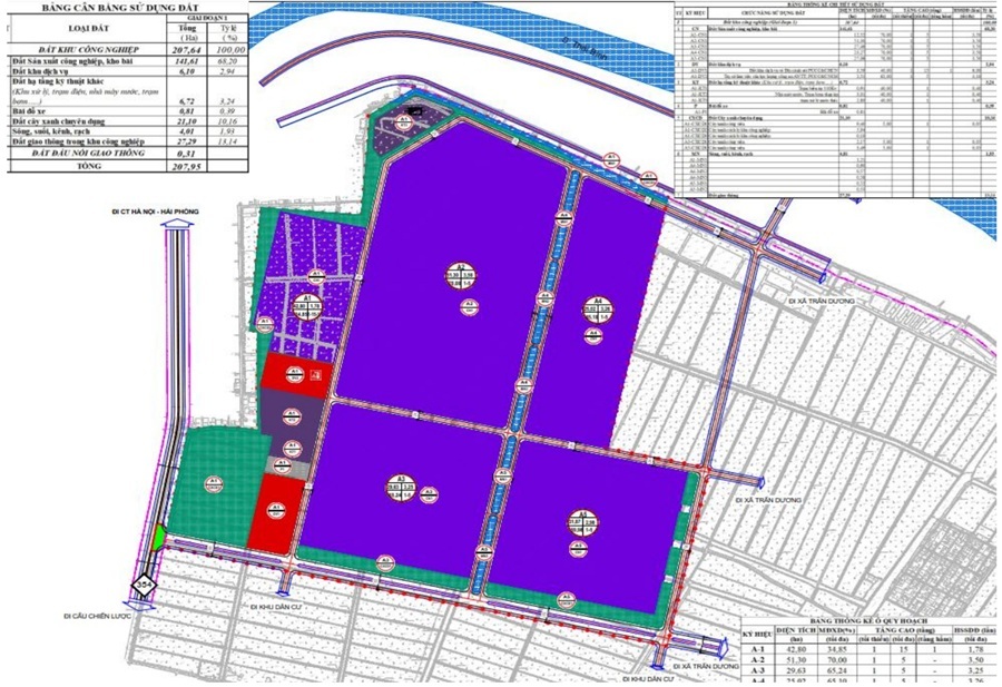 Khu công nghiệp Trấn Dương - Hòa Bình (Khu A) - Giai đoạn 1 Hải Phòng