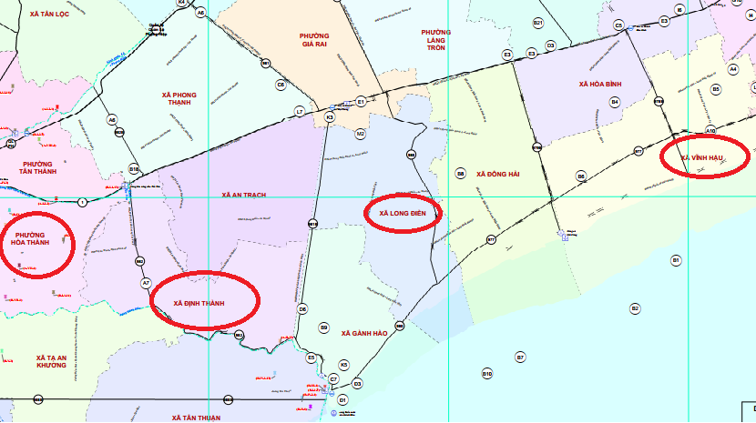 CẦN BIẾT 4 khu ĐẤT VÀNG dọc tuyến Cà Mau – Bạc Liêu để ĐÓN SÓNG bất động sản