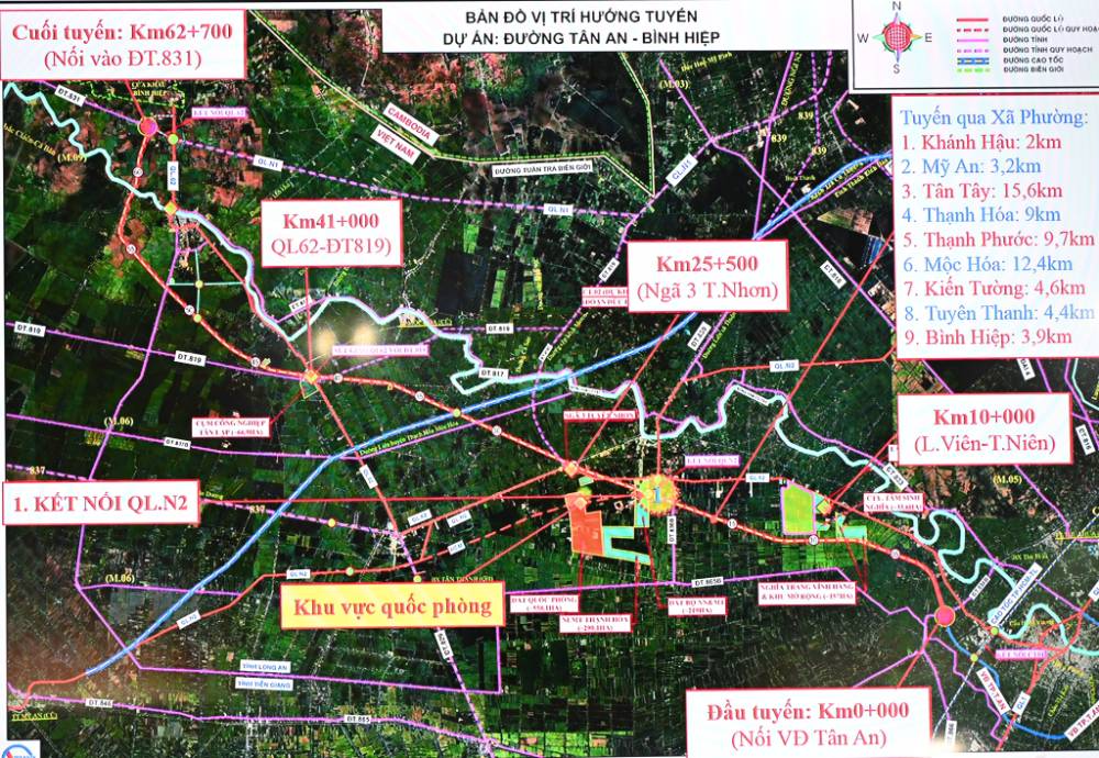 Tây Ninh sắp đầu tư hơn 9.300 tỷ đồng làm đường Tân An - Bình Hiệp 10 làn xe