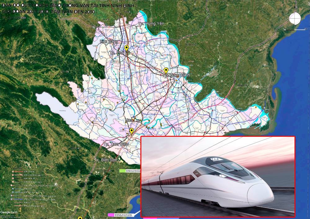 Tin mới về tuyến đường sắt tốc độ cao 350km/h đoạn chạy qua Ninh Bình