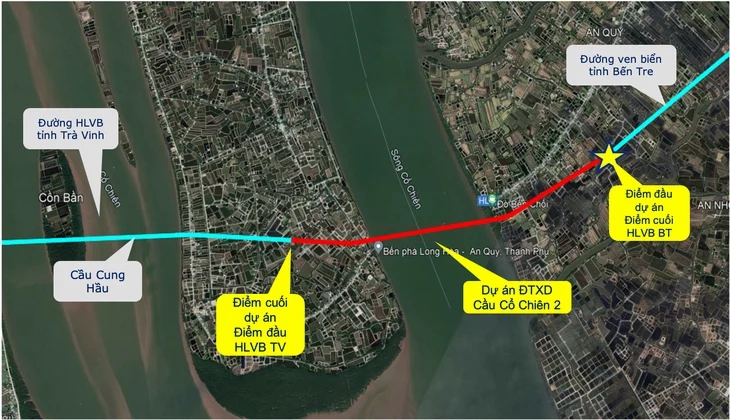 Miền Tây sắp có thêm cầu dài 5km nối Bến Tre và Trà Vinh