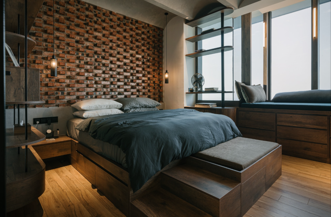 Cải tạo căn hộ thông tầng Hà Nội: Giải pháp Industrial thuần hóa sức nóng hướng Tây- Ảnh 11.