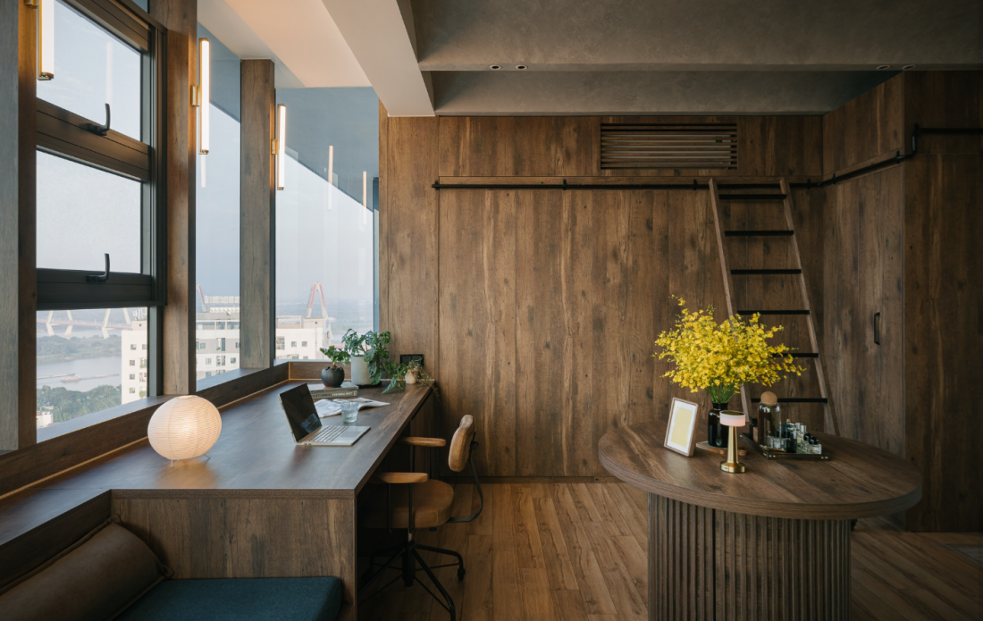 Cải tạo căn hộ thông tầng Hà Nội: Giải pháp Industrial thuần hóa sức nóng hướng Tây- Ảnh 9.