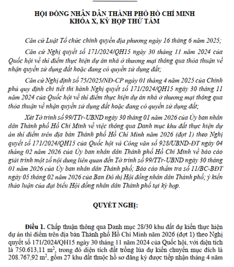 TP.HCM đã có 182 khu đất thí điểm với hơn 14 triệu mét vuông- Ảnh 1.