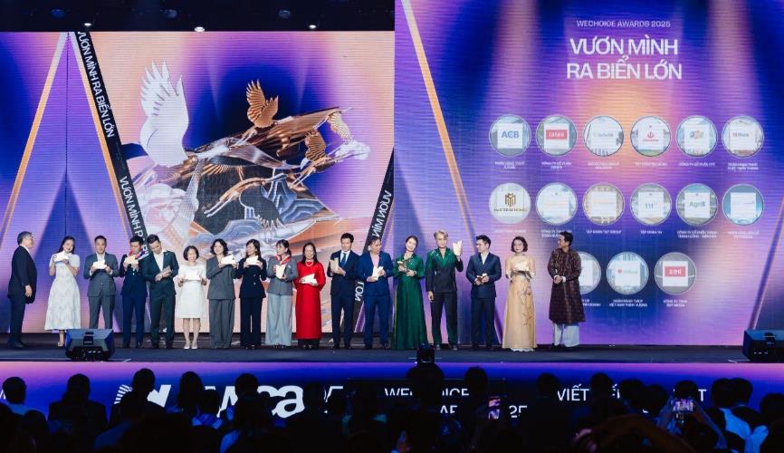 Masterise Homes “Vươn mình ra biển lớn” tại WeChoice Awards 2025: Câu chuyện tái định hình chất lượng không gian sống của người Việt