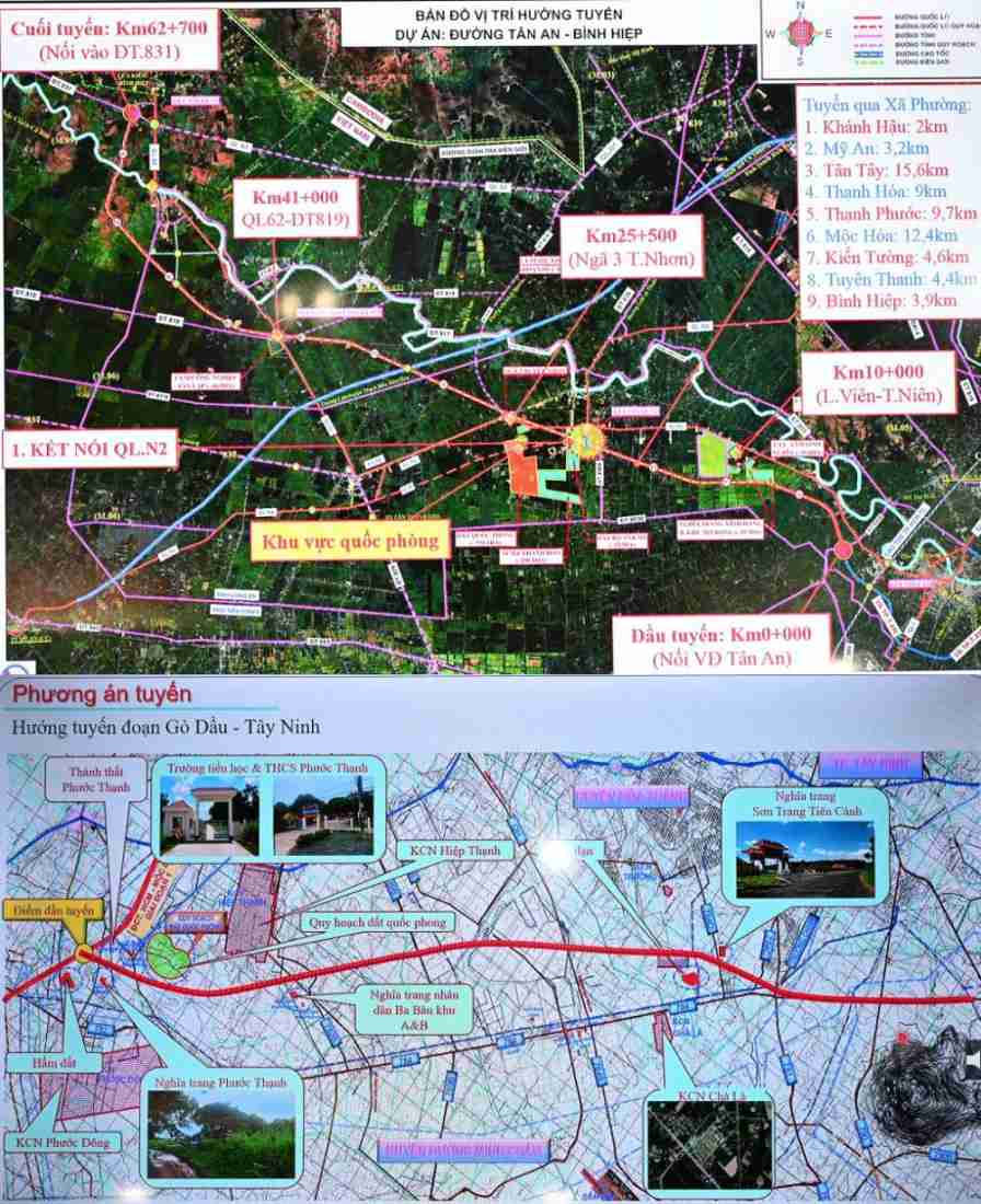 Người dân Tây Ninh sắp có thêm 2 tuyến đường lớn: Tân An - Bình Hiệp và Gò Dầu - Xa Mát