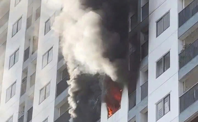 2 người tử vong trong vụ cháy căn hộ tầng 16 ở phường Nam Nha Trang