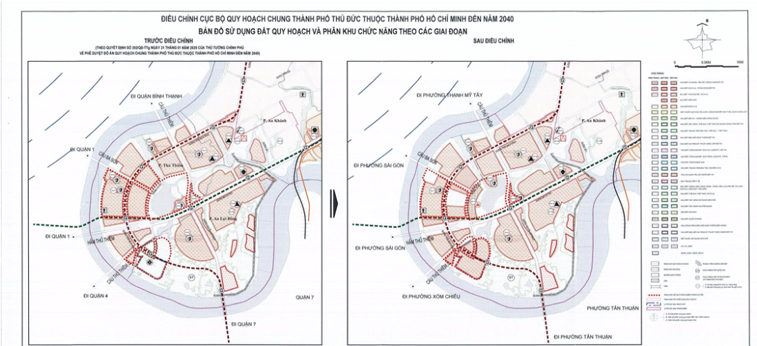 TP.HCM điều chỉnh quy hoạch 109ha đất thuộc Quy hoạch chung Thành phố Thủ Đức cũ