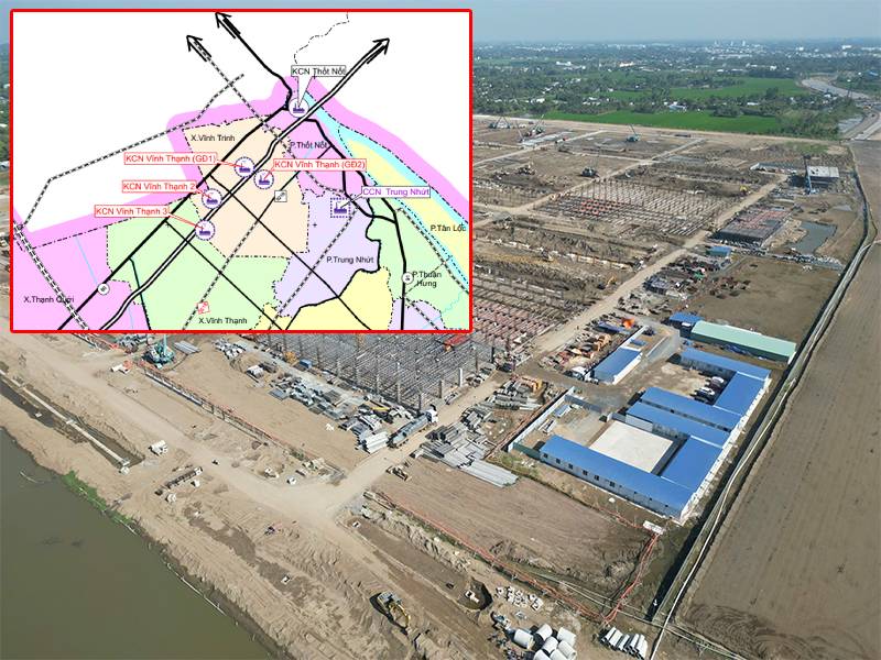 Tiến độ 2 khu công nghiệp hơn 830ha tại Cần Thơ