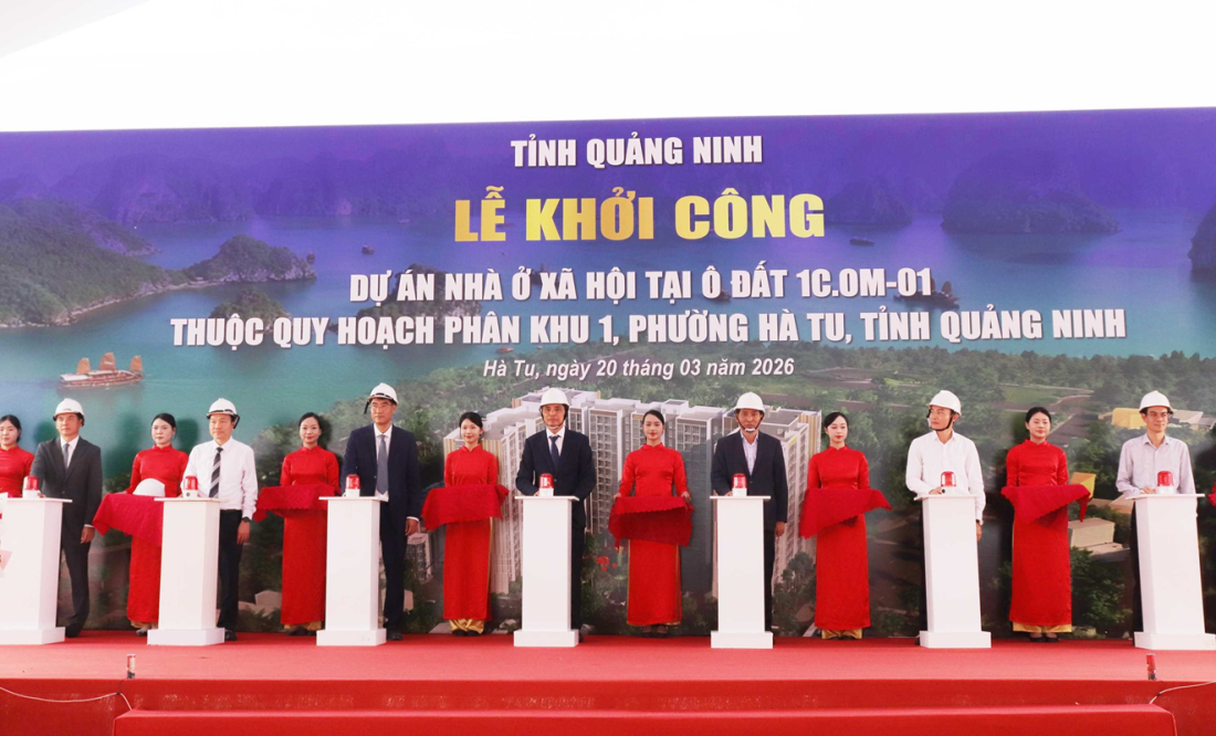 Quảng Ninh khởi công hơn 600 căn nhà ở xã hội phục vụ gần 1.500 người