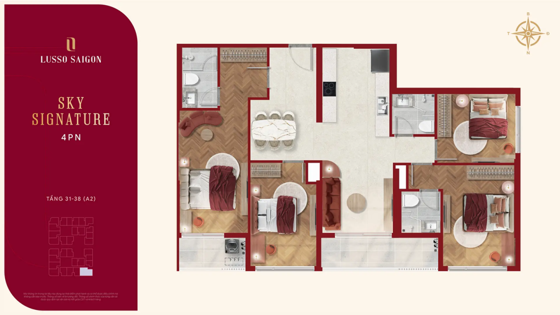 Lusso Saigon: Phân khu căn hộ thuộc La Pura TP.HCM- Ảnh 10.