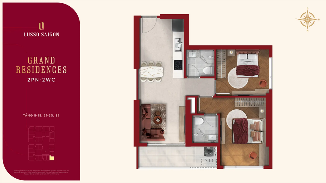 Lusso Saigon: Phân khu căn hộ thuộc La Pura TP.HCM- Ảnh 7.