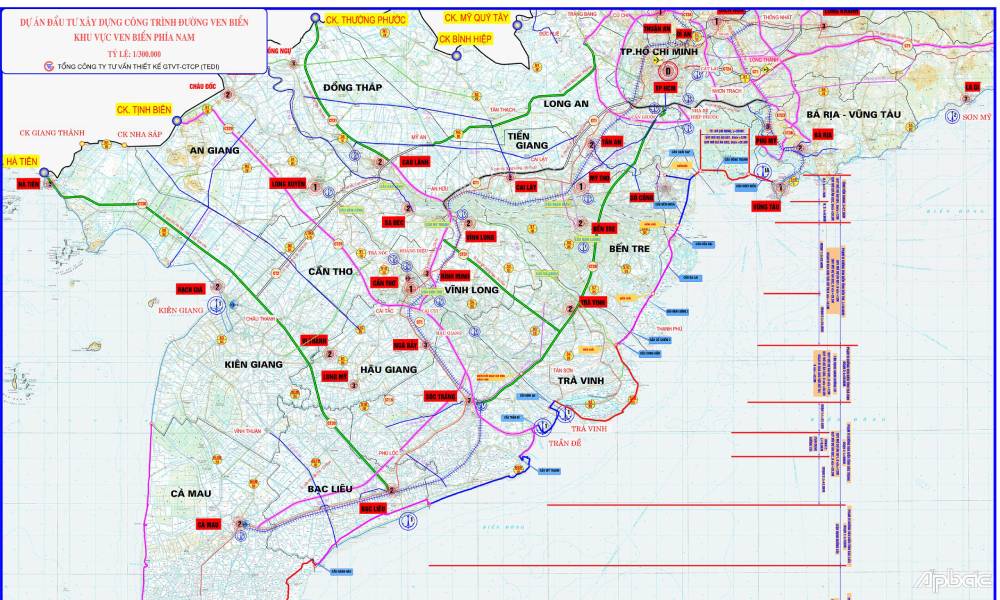 Khảo sát đầu tư tuyến đường ven biển 7.000 tỷ kết nối Đồng Tháp - Tây Ninh - Vĩnh Long- Ảnh 1.