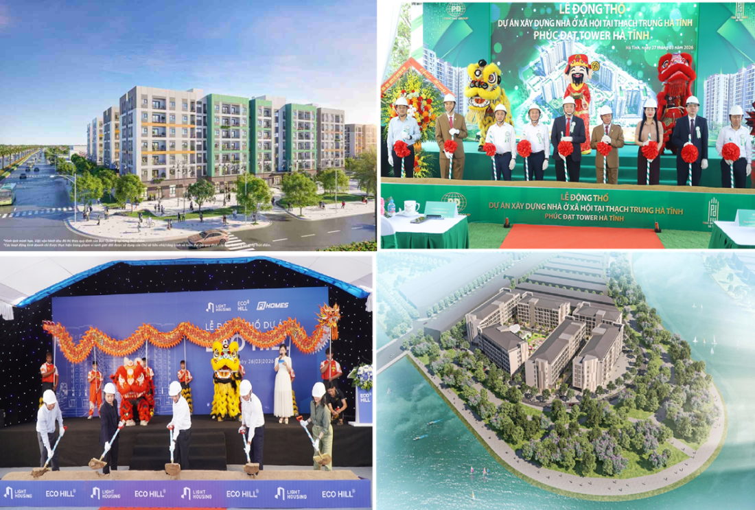 Nhà ở xã hội tuần qua: Một dự án tại Hà Nội vượt 32 triệu/m2; Hà Tĩnh và TP.Huế bổ sung nguồn cung hơn 2.800 căn