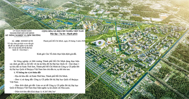 DIỄN BIẾN PHÁP LÝ mới nhất tại khu đô thị 880ha Hóc Môn