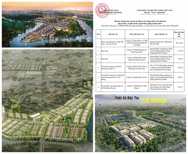 Tin vui loạt dự án The One World, The Emeria, Gladia by The Water