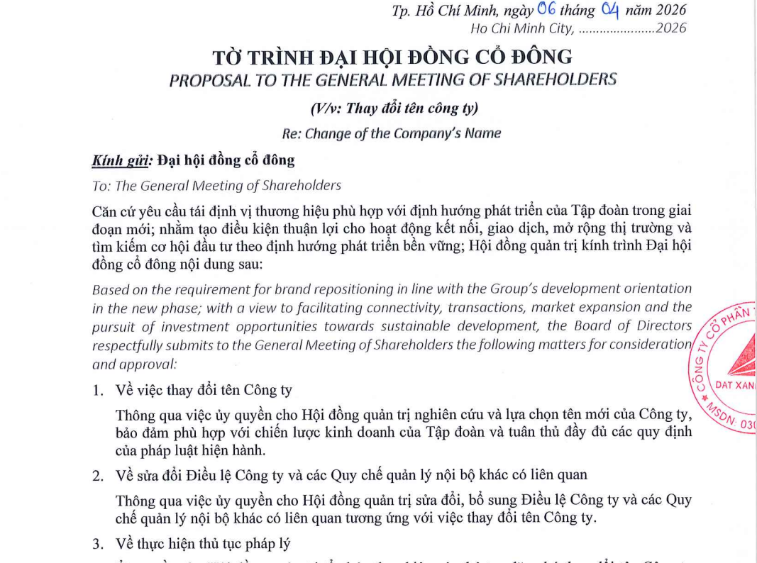 Vì sao Tập đoàn Đất Xanh muốn đổi tên?- Ảnh 1.