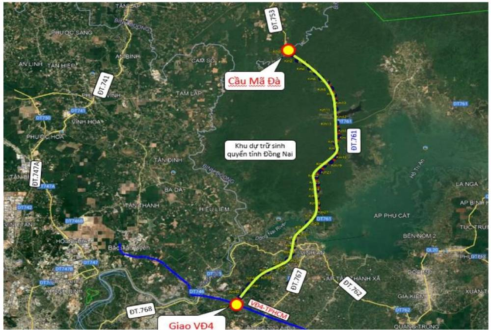 Làm đường 8 làn xe từ cầu Mã Đà đến Vành đai 4 - tin vui lớn cho người dân Đồng Nai