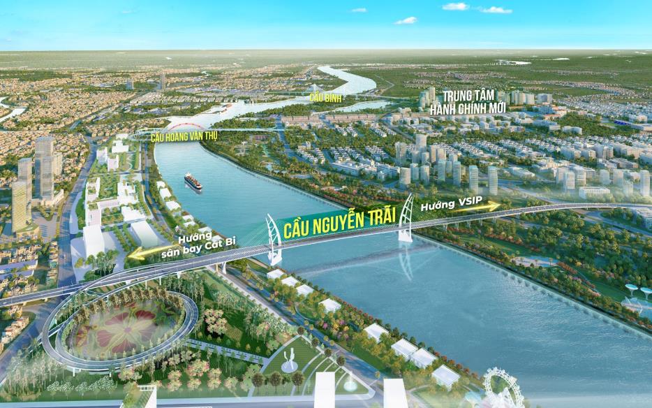 Sức hút của shophouse mặt tiền đại lộ sân bay quốc tế - Khu đô thị mới Bắc Sông Cấm