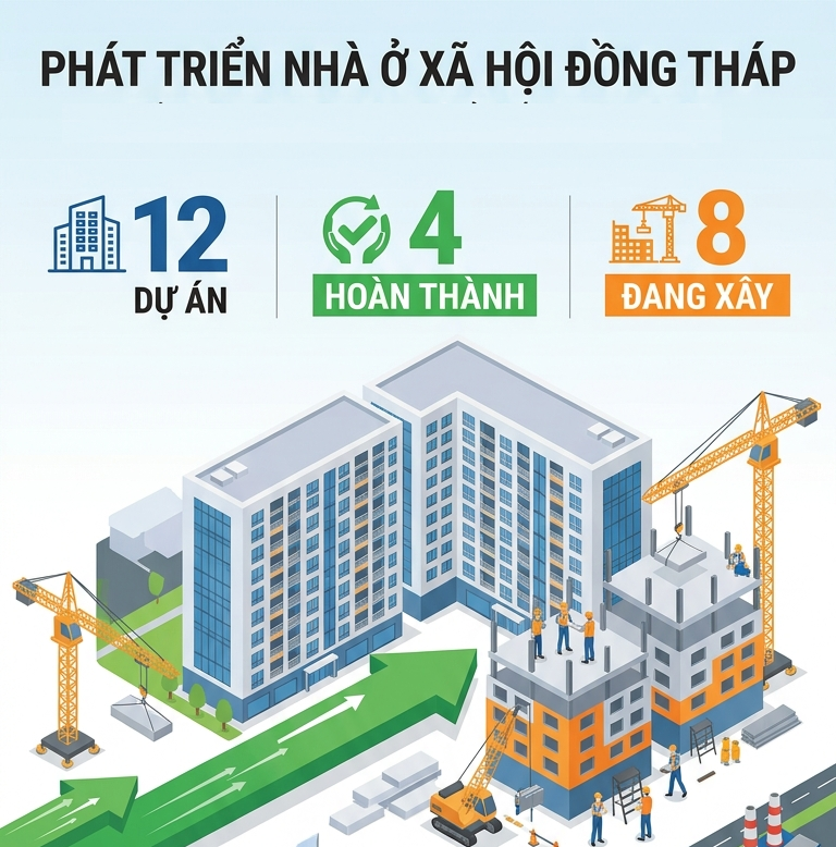 Đồng Tháp "mở luồng xanh" kêu gọi đầu tư 17.200 căn nhà xã hội