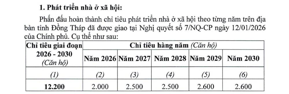 Kế hoạch nhà ở xã hội và nhà giá rẻ Đồng Tháp giai đoạn 2026-2030 có gì đáng chú ý?- Ảnh 2.