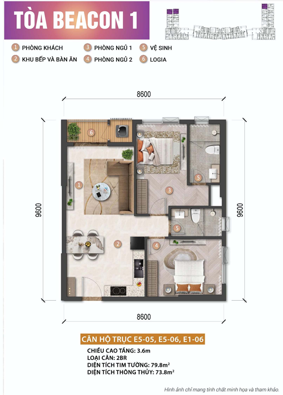 Phân khu căn hộ Beacon Tower – Blanca City tại TP.HCM