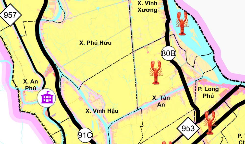 Một xã của An Giang được đề xuất đầu tư dự án trung tâm thủy sản công nghệ cao 495ha