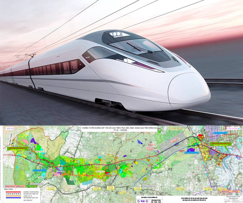 81km của tuyến đường sắt tốc độ cao 350km/h chạy qua những khu vực nào ở Đồng Nai?
