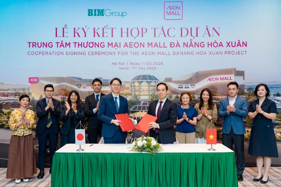 BIM Group ký kết hợp tác cùng AEONMALL Việt Nam tại dự án trung tâm thương mại hơn 4.300 tỷ đồng