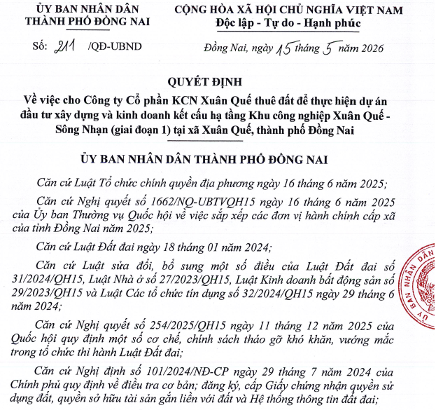 Đồng Nai cho thuê 960 ha đất làm khu công nghiệp tạo 90.000 việc làm- Ảnh 1.